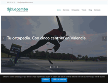Tablet Screenshot of ortopedialacomba.es